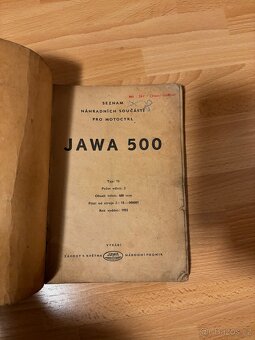 Jawa 500 ohc seznam dílů - 7