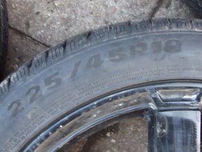 Zimní pneu - ALU kola naFord 225/45R18 jeté jednu zimu 5x108 - 7