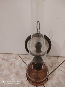 Petrolejová lampa se zrcátkem - 7