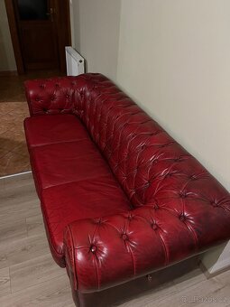 Kožený gauč Chesterfield - 7