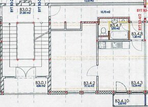 Pronájem světlého bytu 1+1 o velikosti 40m² + balkon - 7