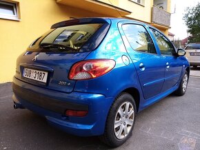 Peugeot 206+; po servisu a STK; modrá metalíza; benzín;Žatec - 7