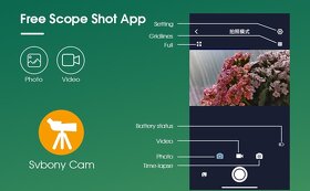 Svbony SC001 WiFi bezdrátová okulárová kamera, Android+iOS - 7