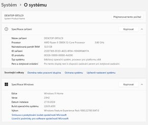 Výkonná mašina - Ryzen 9 3900X, RTX 2080 Super, 32 GB RAM - 7