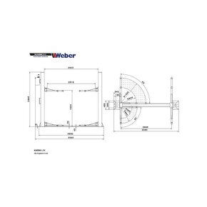 Dvousloupovy hydraulický zvedák WEBER 4.2T - 7