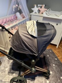 Cybex Priam rosegold + Cybex vajíčko s otočnou základno - 7