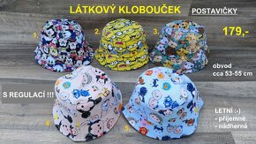 Látkové kloboučky + s vrtulkou - 7