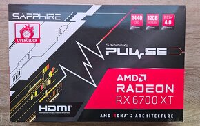 Sapphire Radeon RX 6700 XT PULSE 12GB -top stav, záruka - 7