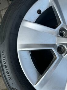 ORIGINÁL Alu Škoda R16, 5x112 - LETNÍ PNEU - 7