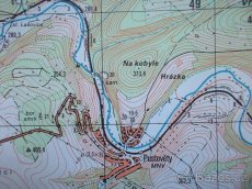 Vojenská profesionální tajná mapa Křivoklát Roztoky ČSLA - 7