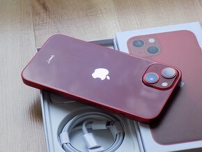 APPLE iPhone 13 128GB Red - ZÁRUKA - TOP STAV - 7