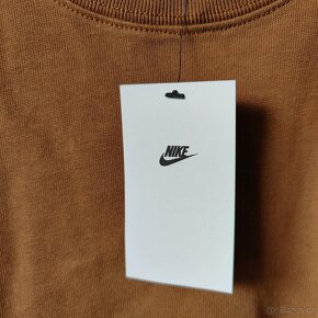 Pánské Nike Long-Sleeve Mock-Neck Triko - hnědé, L - 7