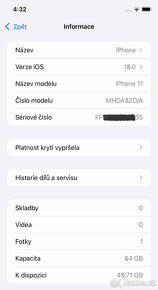 Apple iPhone 11 Black 64 GB - TOP stav, jako nový - 7