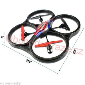 Velký RC dron 2.4 GHz rozměty 55x55 cm + kamera - 7