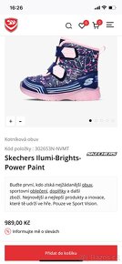 Botky Skechers svítící . Vel 21 - 7