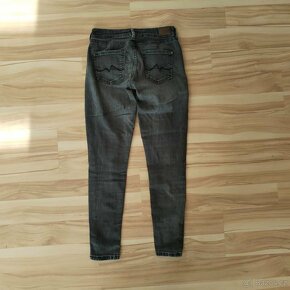 Dámské skinny rifle džíny Pepe Jeans Pixie šedé 27/30 - 7