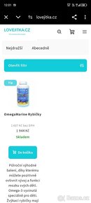 Prodám dětské vitamíny OmegaMarine Ribycky - 7