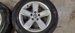 Alu kola VW 5x112 6,5x16 ET42 215/60r16 Continental zimní - 7