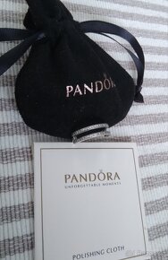 Pandora stříbrný prsten prstýnek 925 Pavé Signature 54 vel - 7