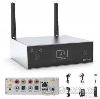 SÍŤOVÝ PŘEHRÁVAČ ,DAC,BLUETOOTH ,AIRPLAY ARYLIC S50 PRO+ - 7