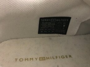 Bílé boty, botasky, kecky Tommy Hilfiger - 7