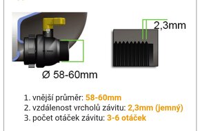 Propojeni ibc nádrží, adaptéry na zahradní hadici - 7