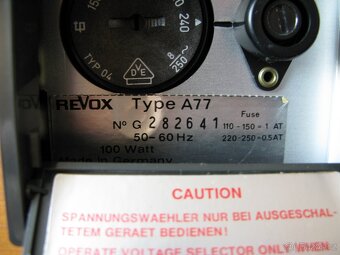 Magnetofon Revox A 77 - 7