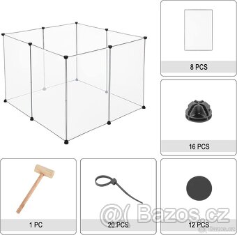 Výběh (venkovní) pro malá zvířata 102x102x70cm. - 7