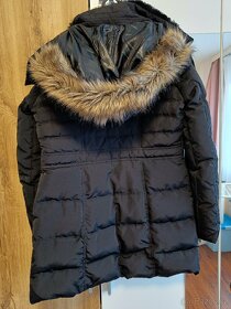 Černý zimní kabát Bershka M/L - 7