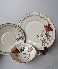 Okouzlující porcelánová sada/trio Hertel Jacob Bavaria 1930 - 7