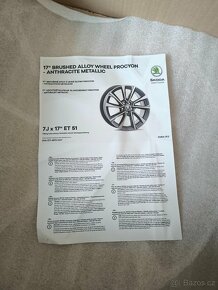 Nová Alu kola 5x112 R17 PROCYON - Škoda Fabia IV - 7