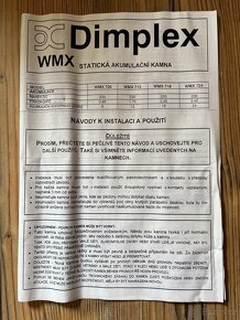 Akumulační kamna Dimplex WMC 712 - 7