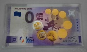 0€ / 0 euro suvenírová bankovka prítlač gold  - výmena - 7