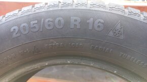 Prodám pěkné zimní pneu 205/60/16, 205/60r16 - 7