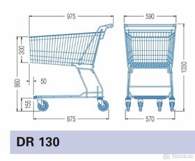 Nákupní vozíky Wanzl DR 130 - 7