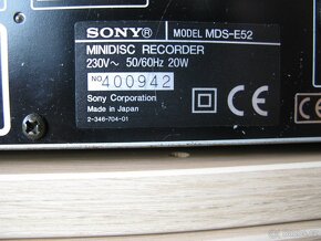 Minidisc recorder Sony MDS-E52 - 7