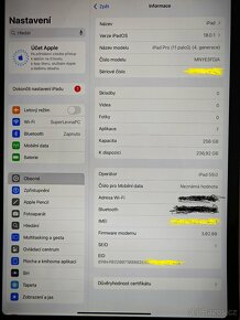 Apple iPad Pro 11" 256GB Cellular M2 Vesmírně šedý 2022 - 7