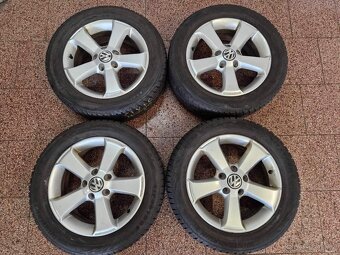 Originál Volkswagen ALU kola 5x112 r16 zimní pneu 7mm - 7