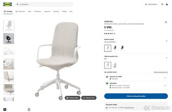 Kancelářská židle Ikea Langfjall (PC 5990,-) - 7