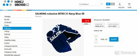 Profi rukavice Salming MTRX21 - modré (vel. 14 + 15") - NOVÉ - 7