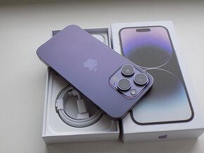 APPLE iPhone 14 Pro 256GB Deep Purple - ZÁRUKA - TOP STAV - 7