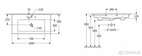 Villeroy & Boch Venticello umyvadlo 100x50 cm - 7