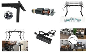 120x80 nový Elektrický výškově nastavitelný stůl DUB kvalitn - 7