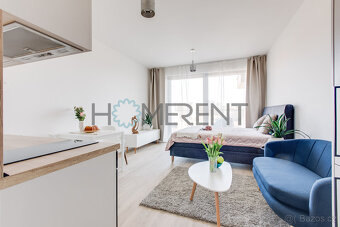 Pronájem bytu 1+kk, 29m² + 6m² balkon s garážovým parkovacím - 7