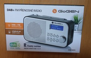 Radiopřijímač s DAB+ GoGEN DAB 300 N stříbrný - 7