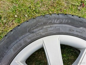 Alu kola Seat 5x112 R16 ET50 + zimni pneu Michelin 205/55 - 7