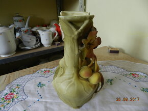 Krásná stará plastická Váza Royal Dux Austria - 7