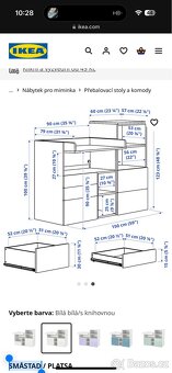 Přebalovací pult/ psací stůl Ikea Smastad, 90x79x100cm - 7