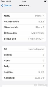 iPhone 7, 32 GB, baterie 100%, černý - 7