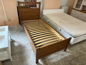 Hezká dřevěná postel-jednolůžko IKEA HEMNES 90x200 - 7